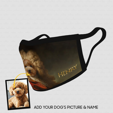 Personalized Dog Gift Idea - Royal Dog's Portrait 68 For Dog Lovers - Cloth Mask